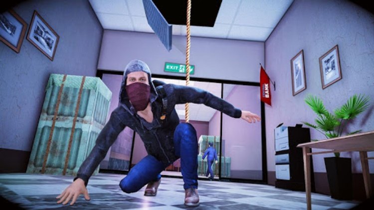 抢劫 贼 抢劫 盛大 银行 抢劫 游戏 3D