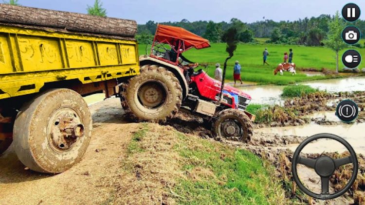 Heavy Cargo Tractor Trolley