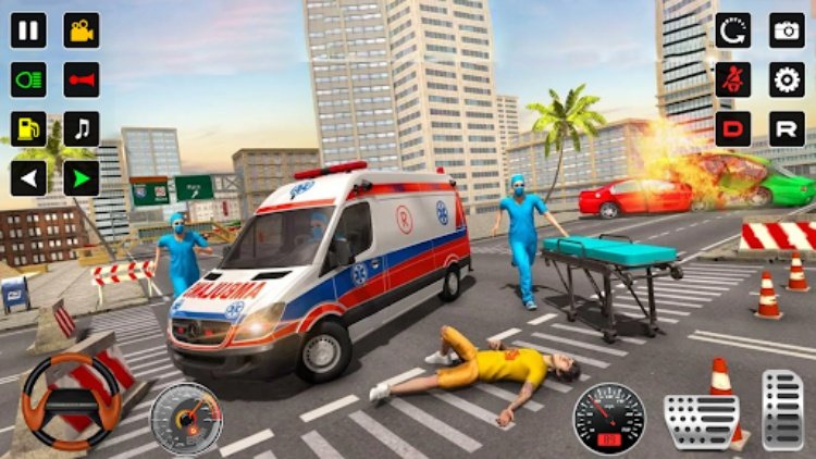 Police Rescue Ambulance Games
