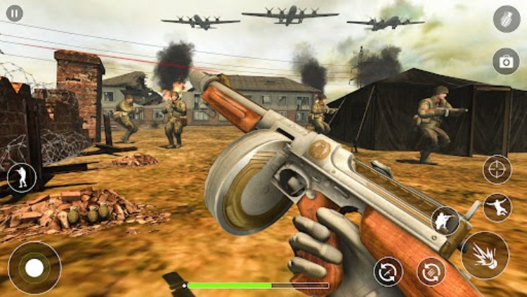 WW2 生存射擊遊戲：槍火 fps 射擊遊戲離線