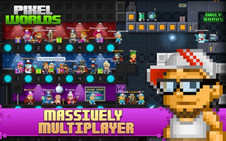 Pixel Worlds：大型多人在线沙盒游戏