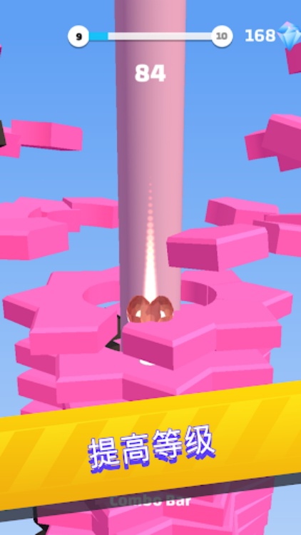 Helix Stack Jump: 粉碎球