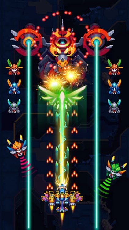 猎鹰队：银河攻击经典射击游戏