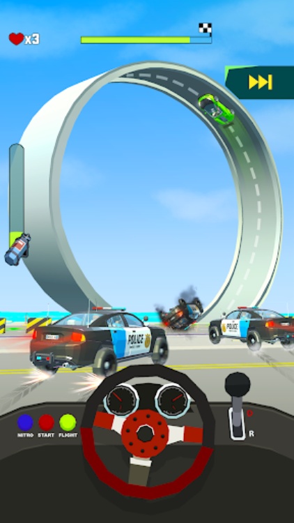 疯狂冲刺3D: 赛车游戏
