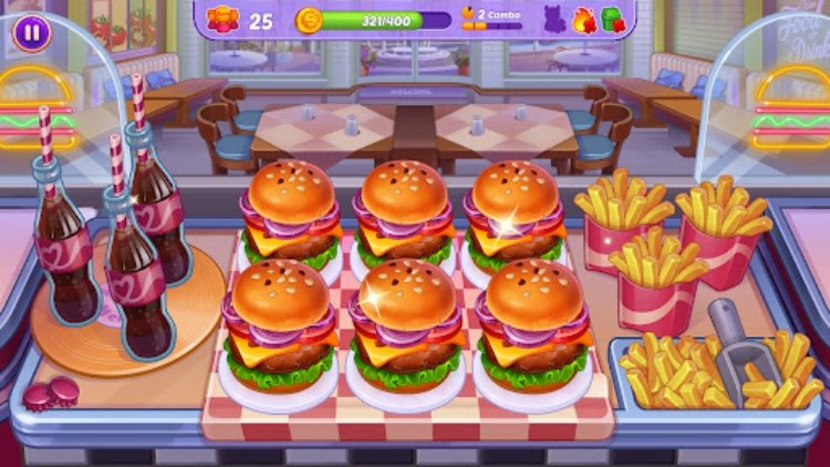 Cooking Crush  玩烹饪游戏和时间管理游戏