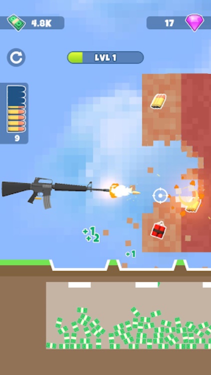Gun Crusher: Smashing games
