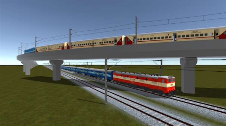 Indian Train Crossing 3D