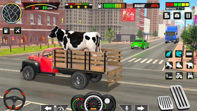 Farm Animals Transport Truck