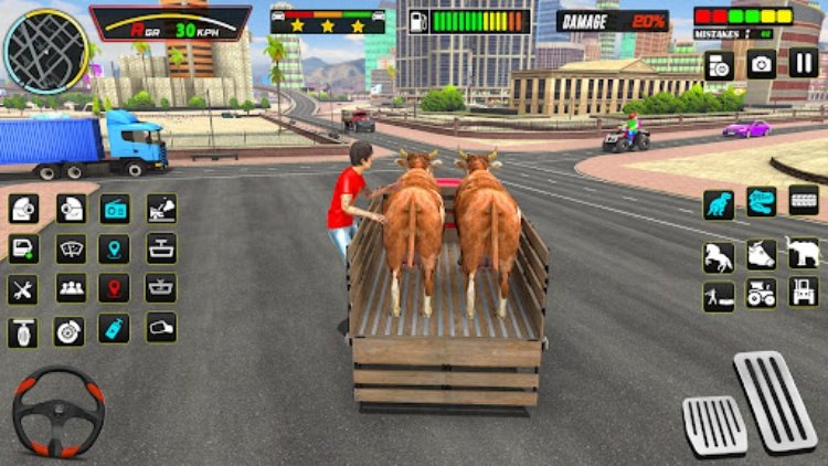 Farm Animals Transport Truck