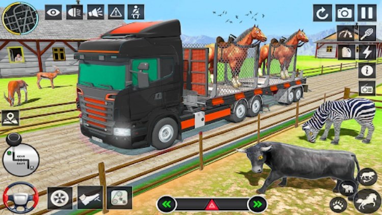 Wild Animals Transport Truck
