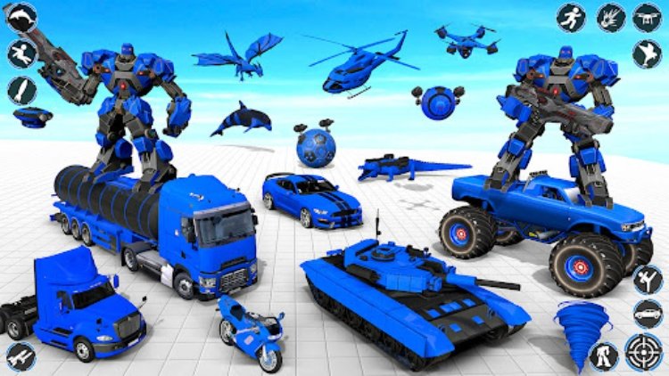 Dolphin Robot Transform Wars