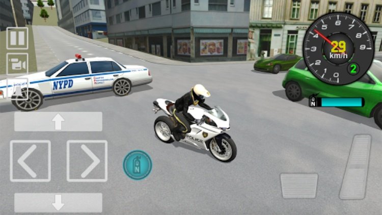 Police Motorbike Driving