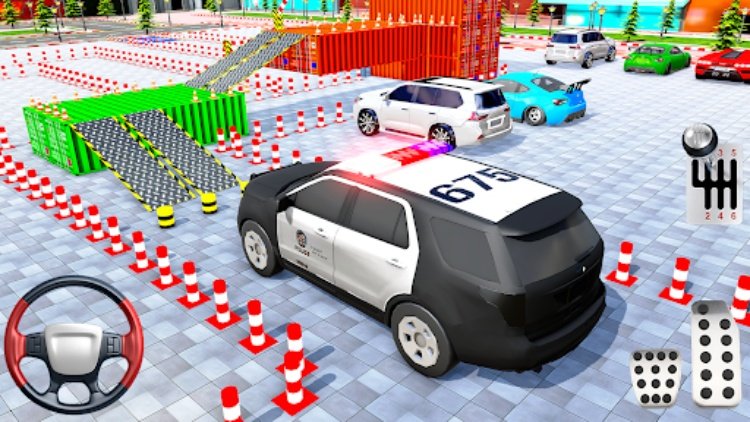 警察普拉多停车场游戏：现代汽车游戏