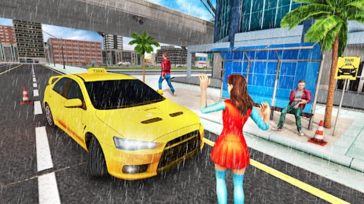 Taxi Driving GameCity Cab Car