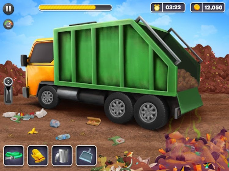 Road Cleaner Truck Driving