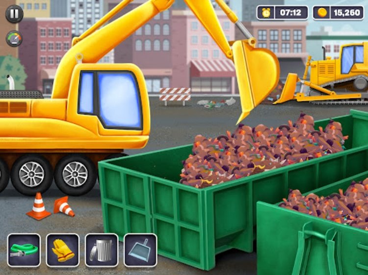 Road Cleaner Truck Driving