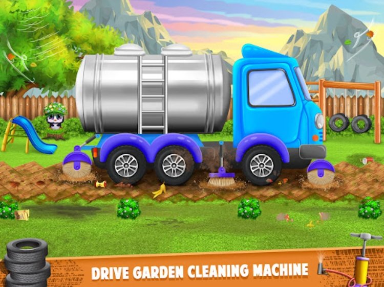 Road Cleaner Truck Driving