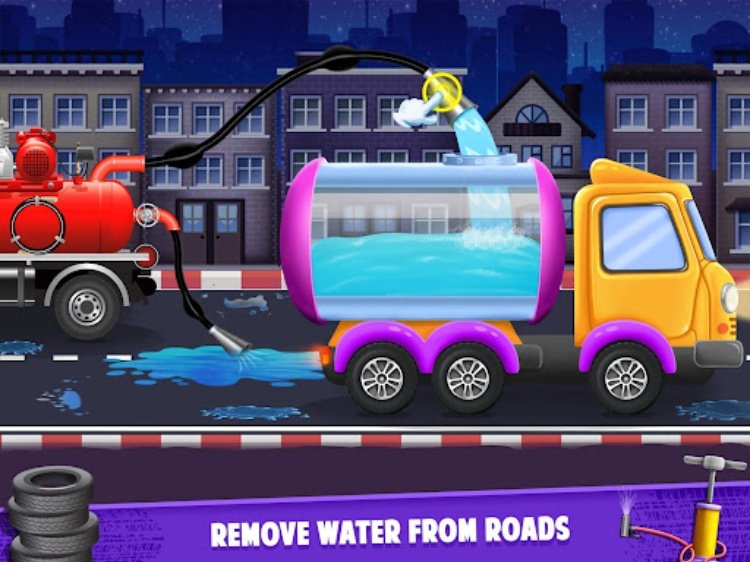 Road Cleaner Truck Driving