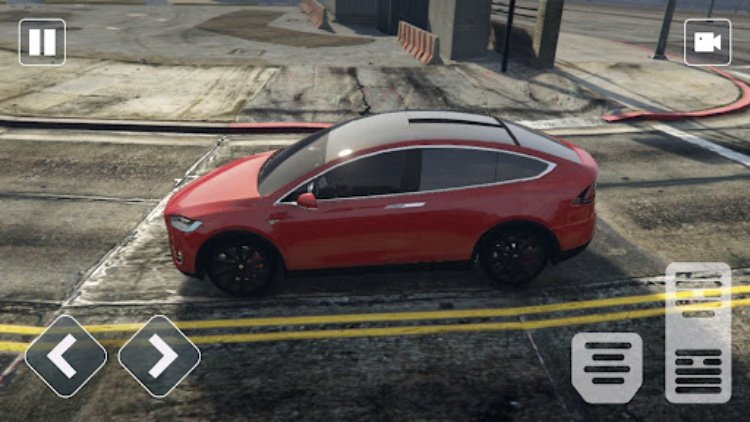 Electric Tesla X Car City Race