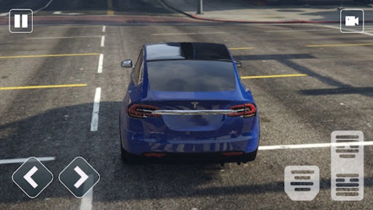 Electric Tesla X Car City Race