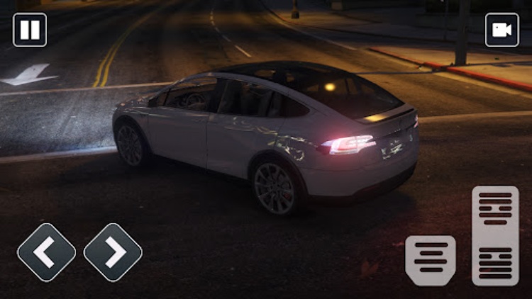 Electric Tesla X Car City Race