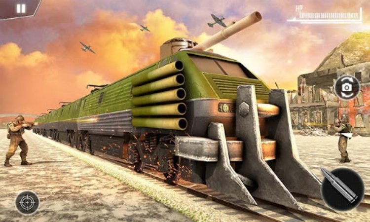 Army Train Shooter: Train Game