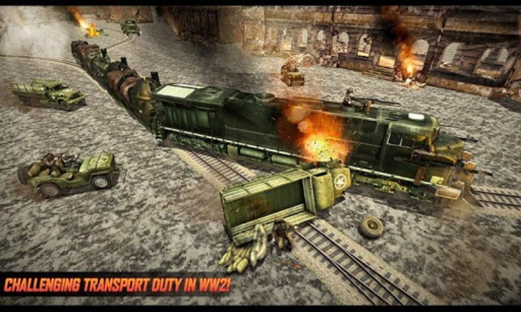 Army Train Shooter: Train Game