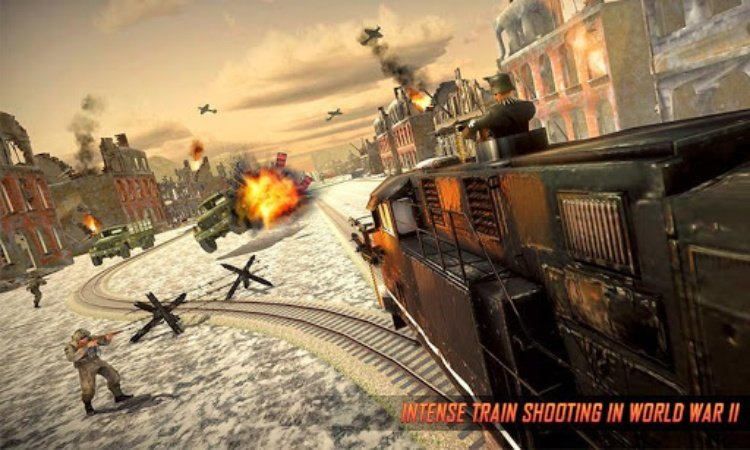 Army Train Shooter: Train Game