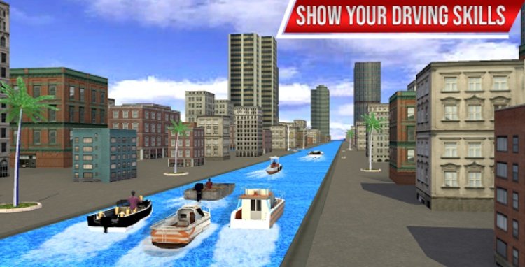 Water Boat Driving: Racing Sim