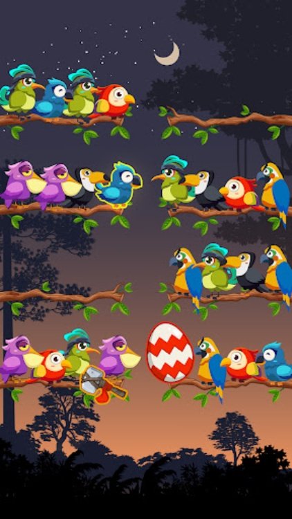 Bird Sort Color Puzzle Game
