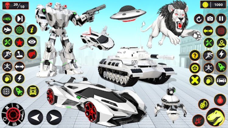 Muscle Car Robot Car Game