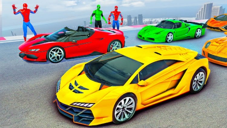GT Car Stunts  Ramp Car Games