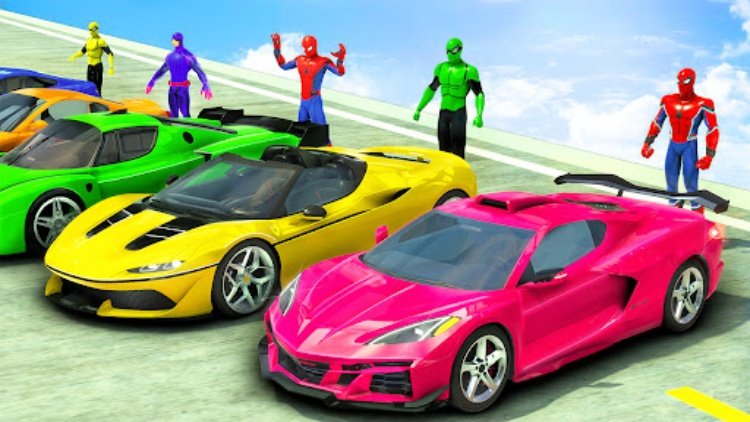 GT Car Stunts  Ramp Car Games