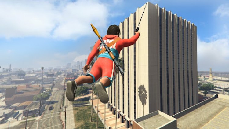 Real Gangster Rope Hero City