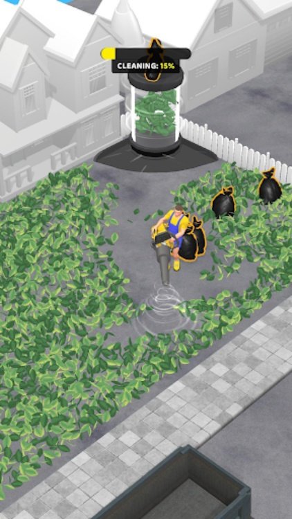 Leaf Blower—City Cleaning Game