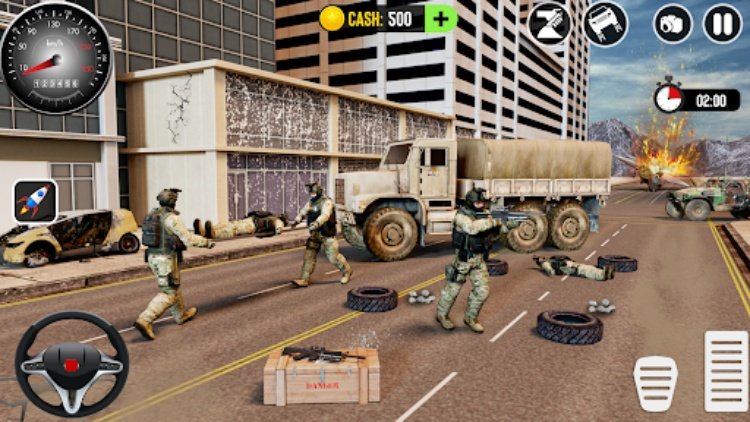 Army Car Games Truck Driving