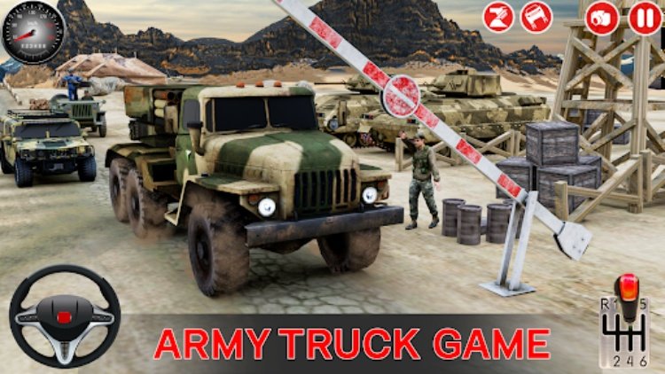 Army Car Games Truck Driving