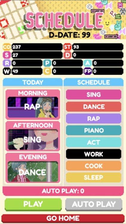 Kpop Idol Simulator