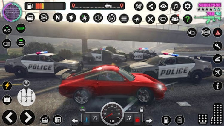 US Cop Duty Police Car Game