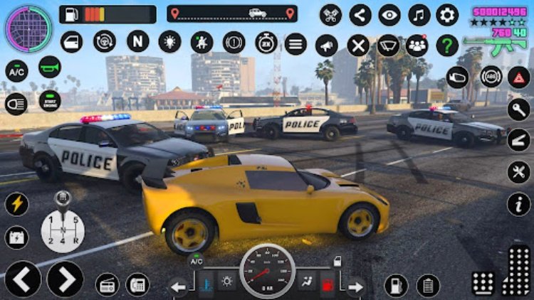 US Cop Duty Police Car Game