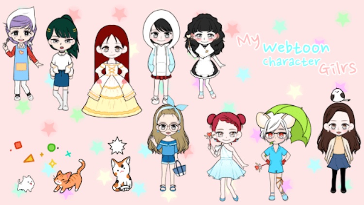 Kpop Webtoon Character Girls