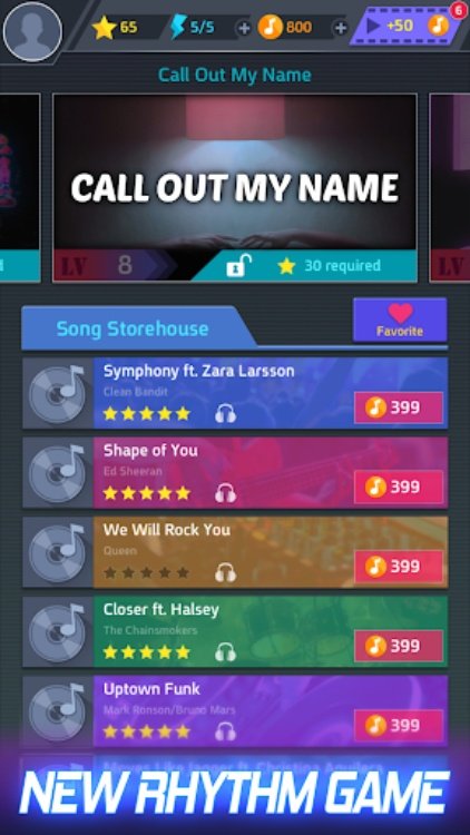 Tap Tap MusicPop Songs