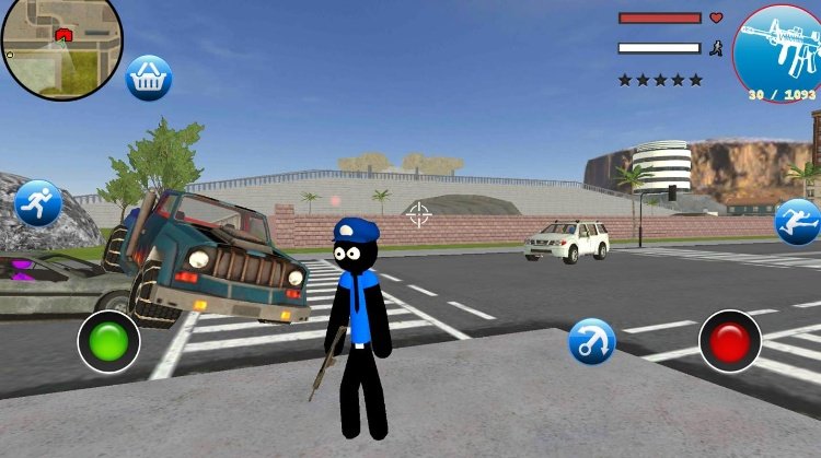 US Police Stickman