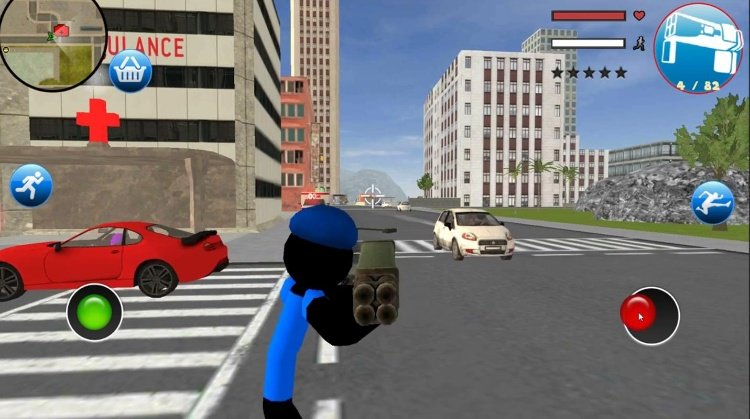 US Police Stickman