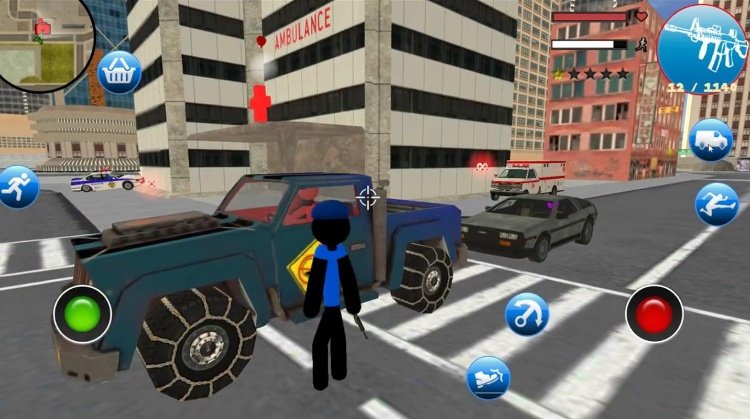 US Police Stickman