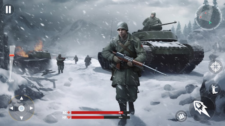 WW2 Survival Shooter :Gun fire