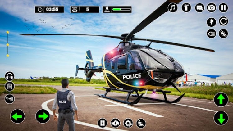 Police Helicopter Chase Game