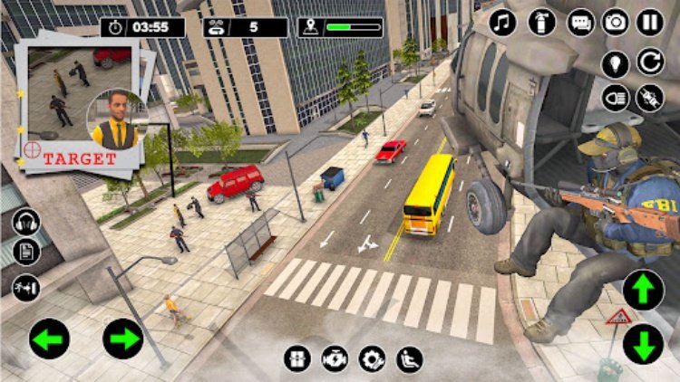Police Helicopter Chase Game