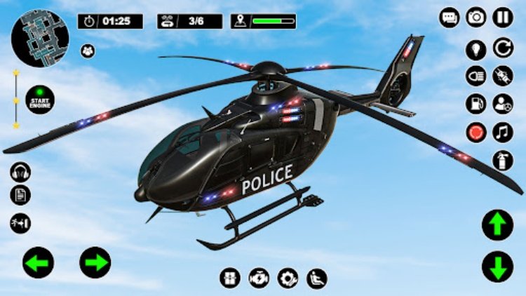 Police Helicopter Chase Game