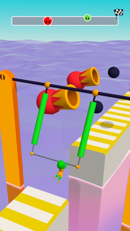 有趣的 3D 竞赛 — 跑步和跑酷